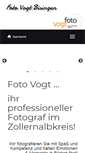 Mobile Screenshot of foto-vogt-bisingen.de