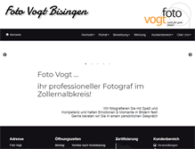Tablet Screenshot of foto-vogt-bisingen.de